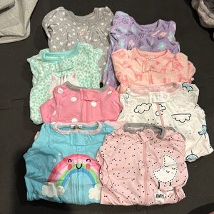 Preemie Footie Pajama Lot of 8